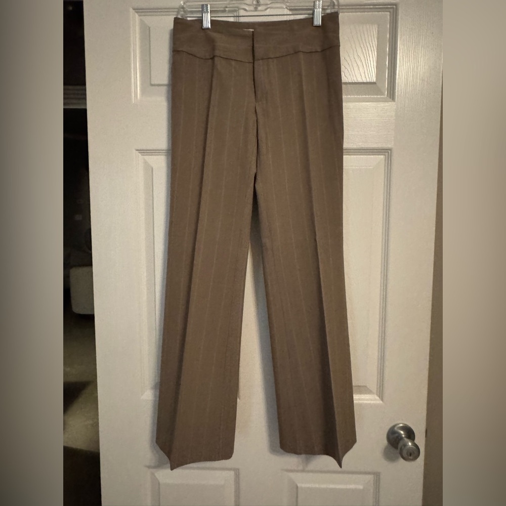 Old Navy Tan Pinstriped Pants, size 1 (fits like a 2)